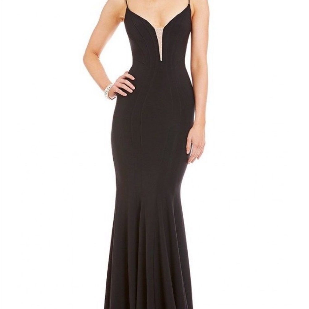 Betsy and Adam Black Formal Gown
